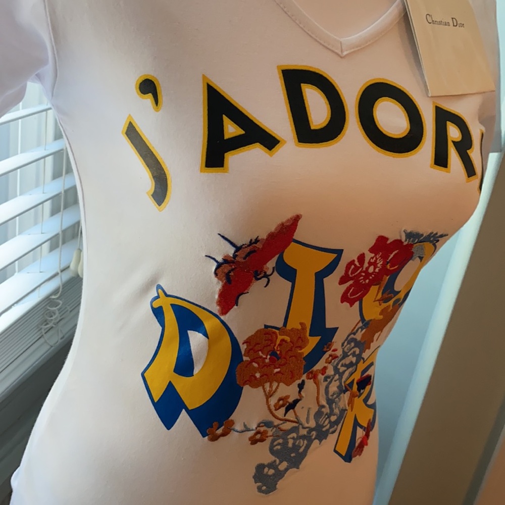 Extremely Rare Dior Cartoon Vintage Embroidered T-shirt